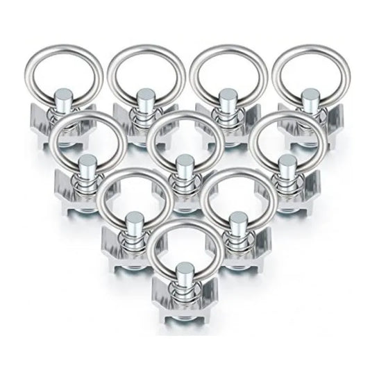 10 Pack L Track Single Stud Fitting Tie Down Anchors 4000LB Capacity