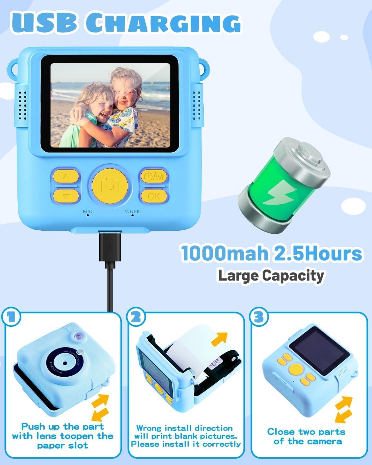 Instant Print Camera for Kids - 11