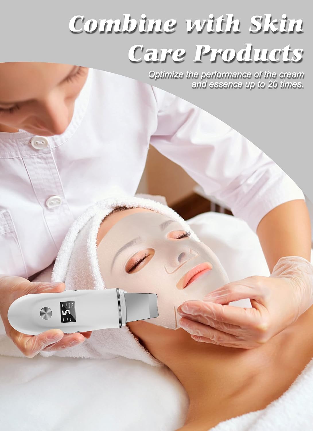 4-in-1 Ultrasonic Facial Skin Scrubber and Pore Cleaner - 10