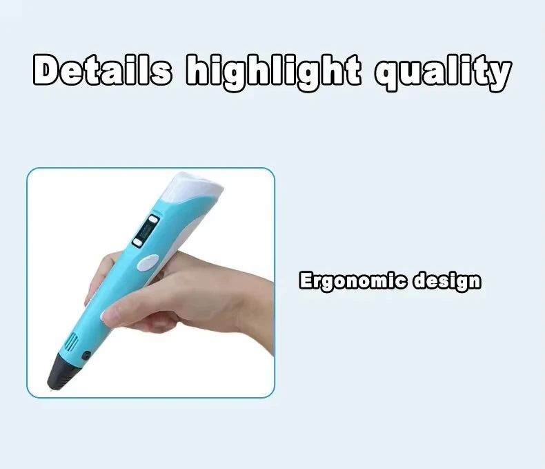 3D Printing Pen for Kids DIY Creative Drawing and Modeling - 11