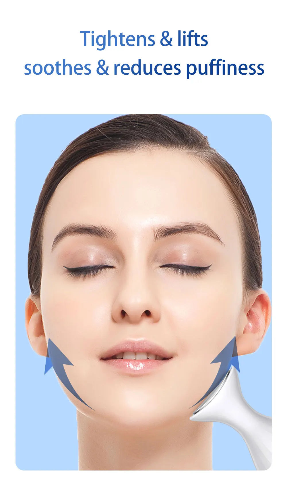 Handheld Facial Ice Roller for Skin Tightening and Depuffing