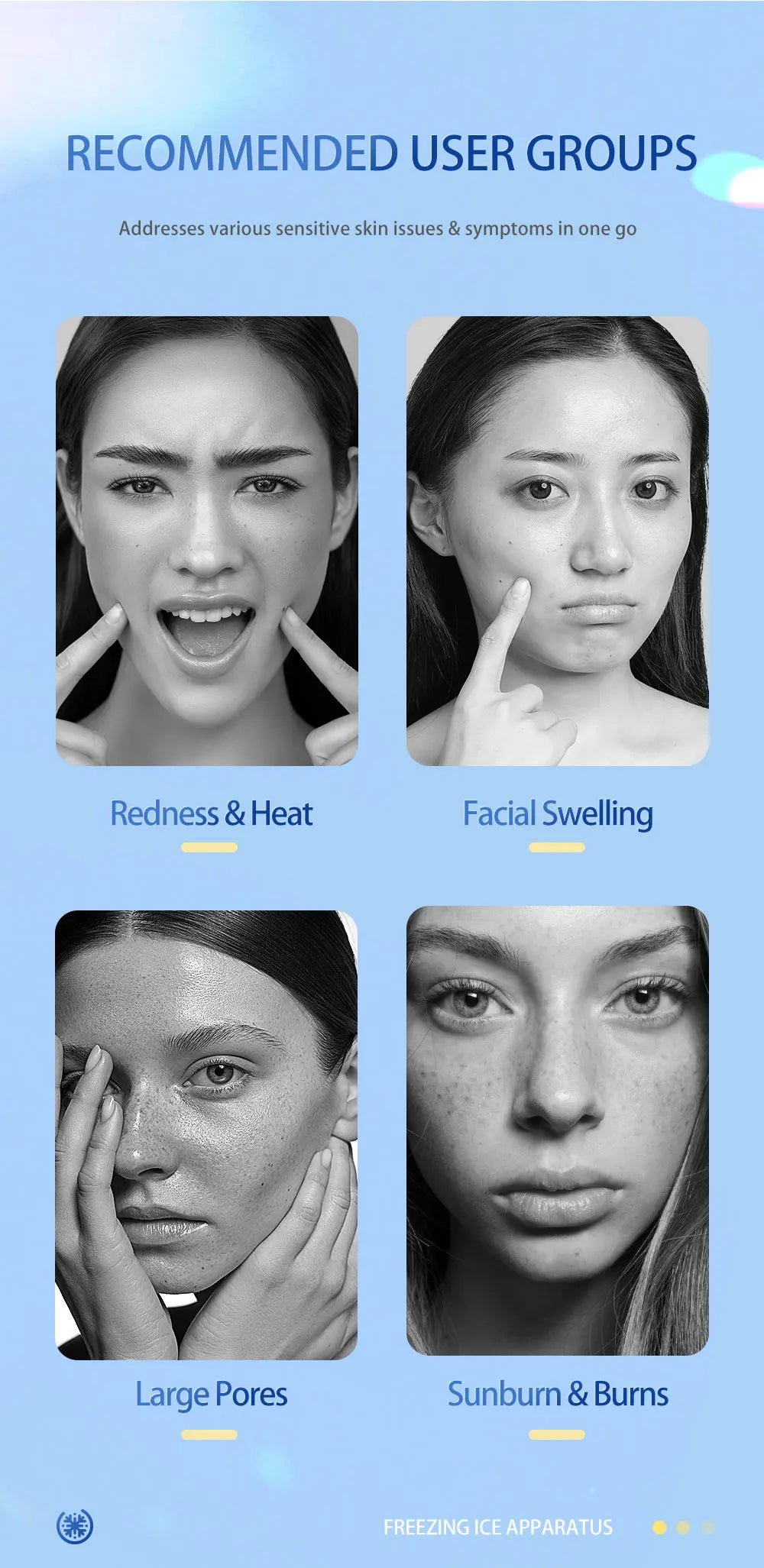 Handheld Facial Ice Roller for Skin Tightening and Depuffing - 9