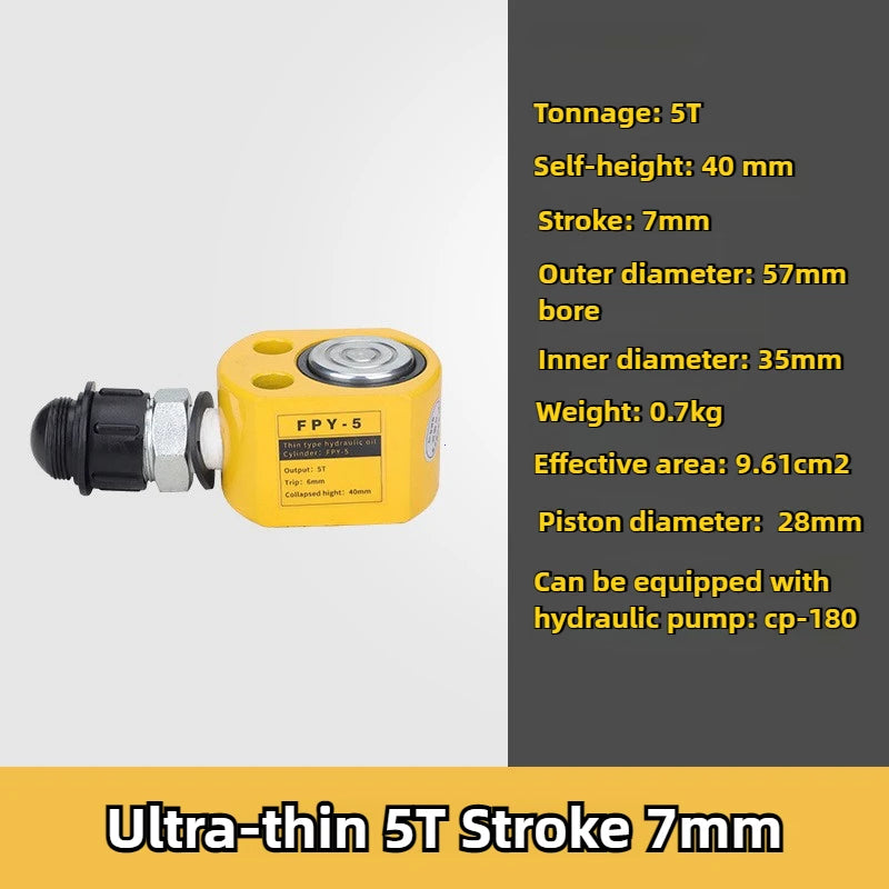 Ultra-Thin 5T Hydraulic Lifting Jack Cylinder