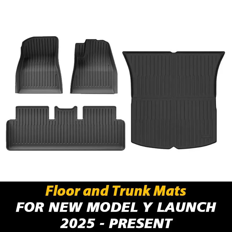 All-Weather Floor Mat and Cargo Liner Set for 2025 Model Y - 16