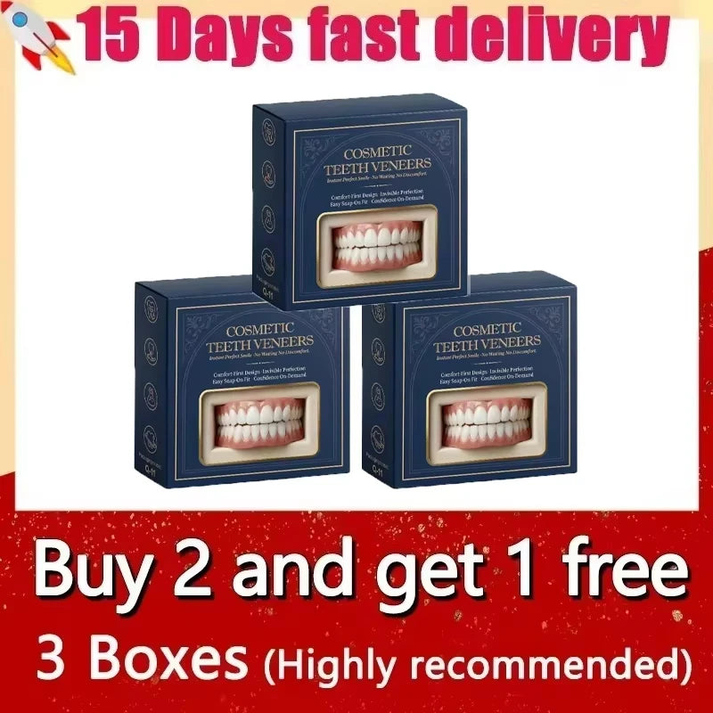 Comfortable Cosmetic Denture Set with Storage Case - 15