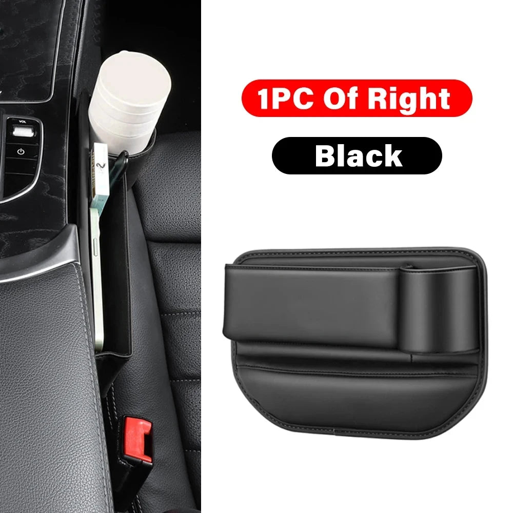 Leather Car Seat Gap Organizer and Storage Box