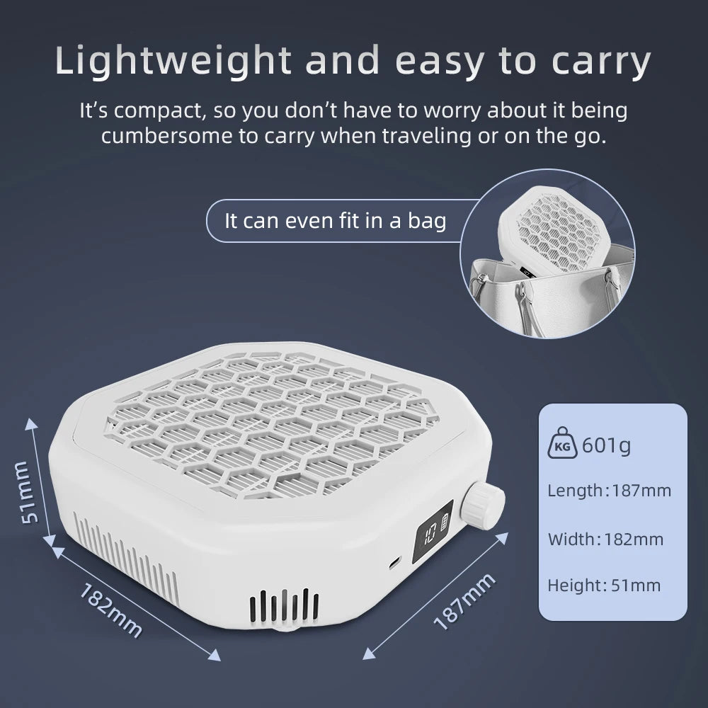 Cordless Rechargeable Nail Dust Collector with Powerful Suction