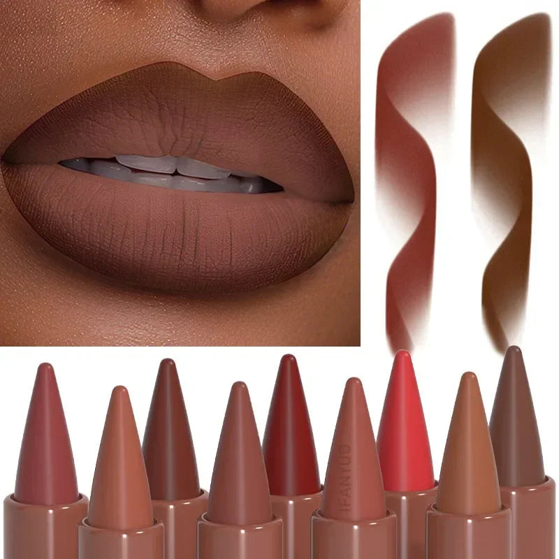 Waterproof Matte Velvet Lip Liner Crayon - 1