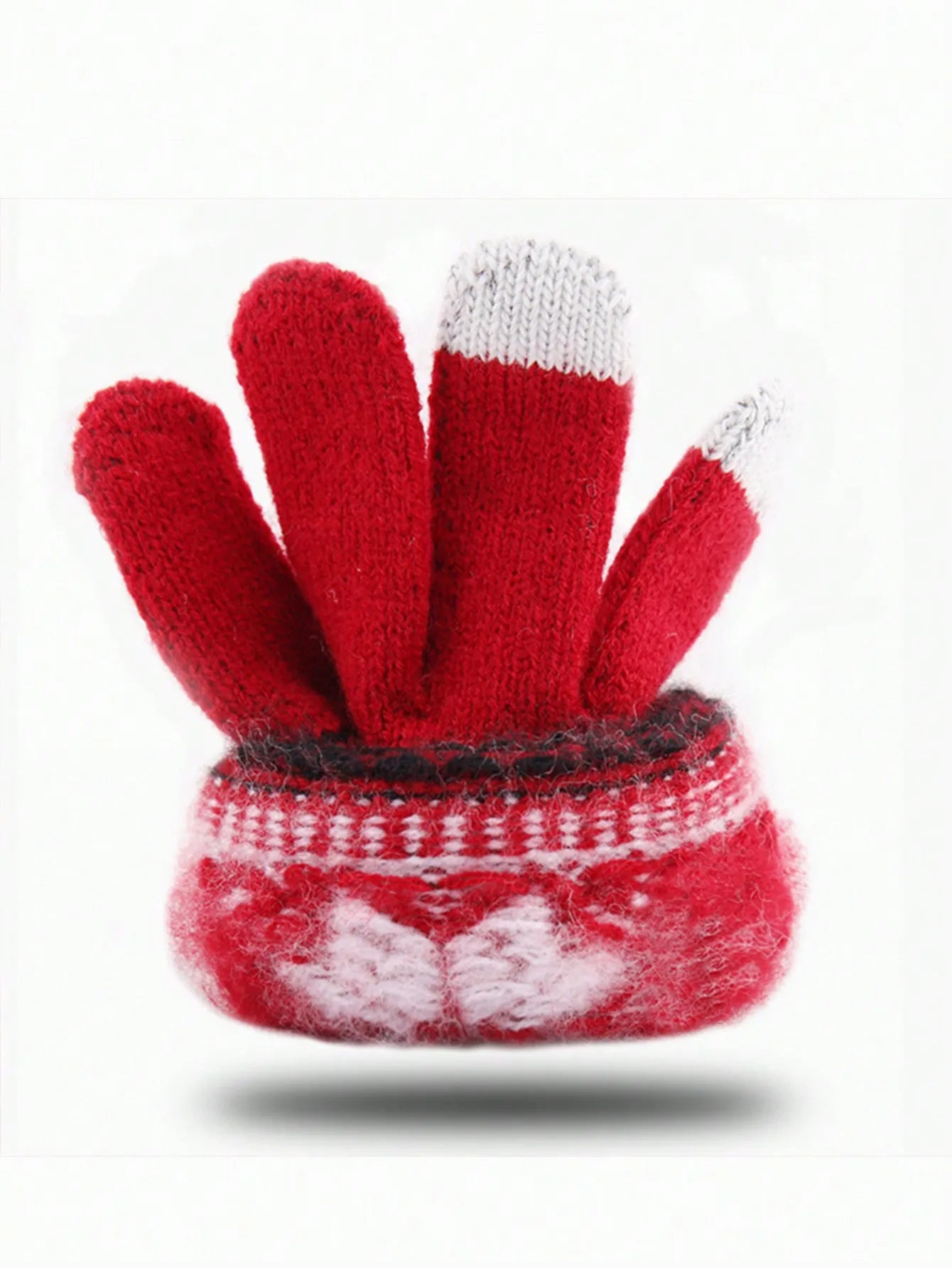 Touchscreen Snowflake Pattern Winter Gloves for Men and Women - 8