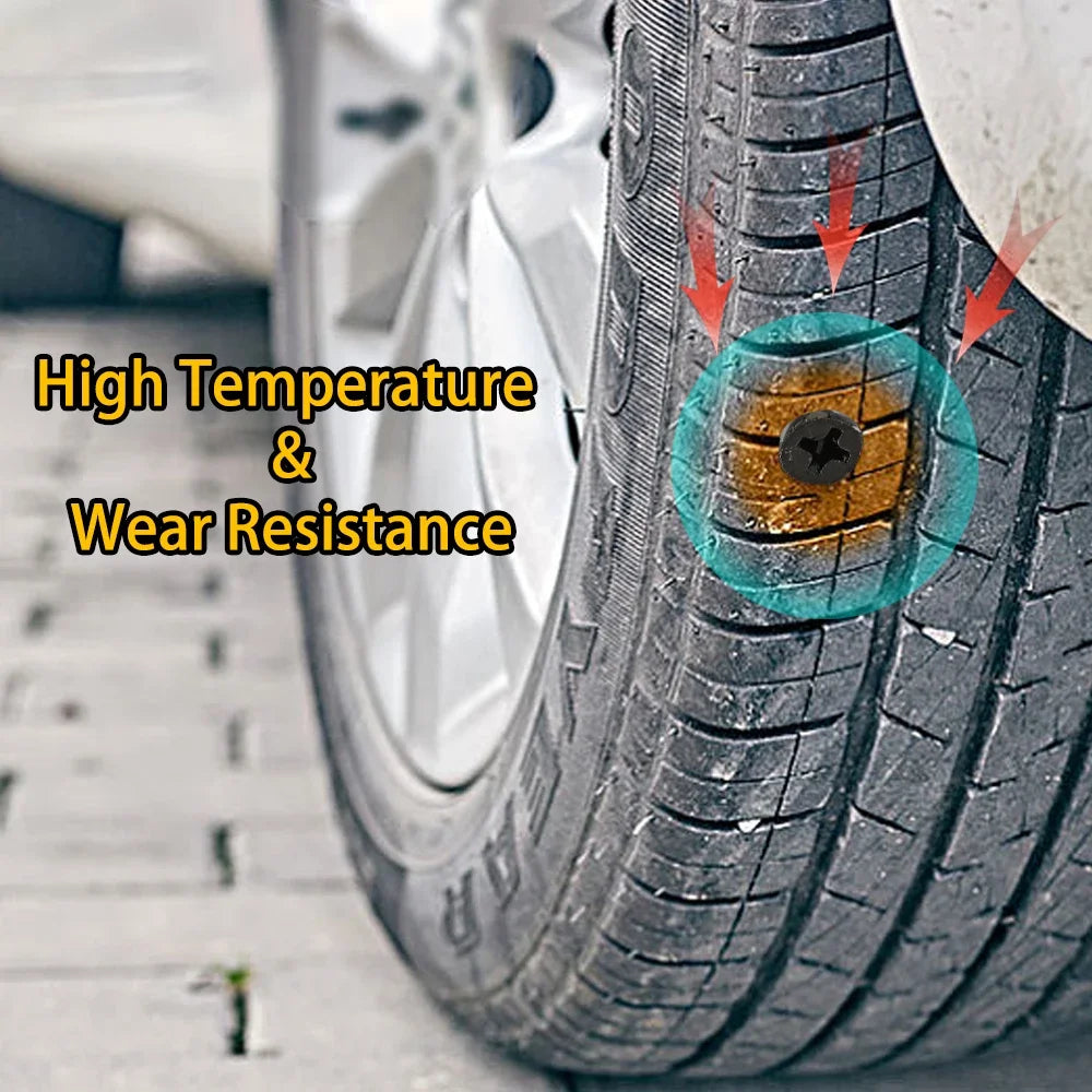 Quick Tire Puncture Repair Rubber Nails for Car and Motorcycle - 8