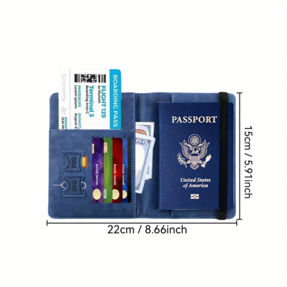 Multifunctional Travel Passport and Document Organizer Wallet - 5