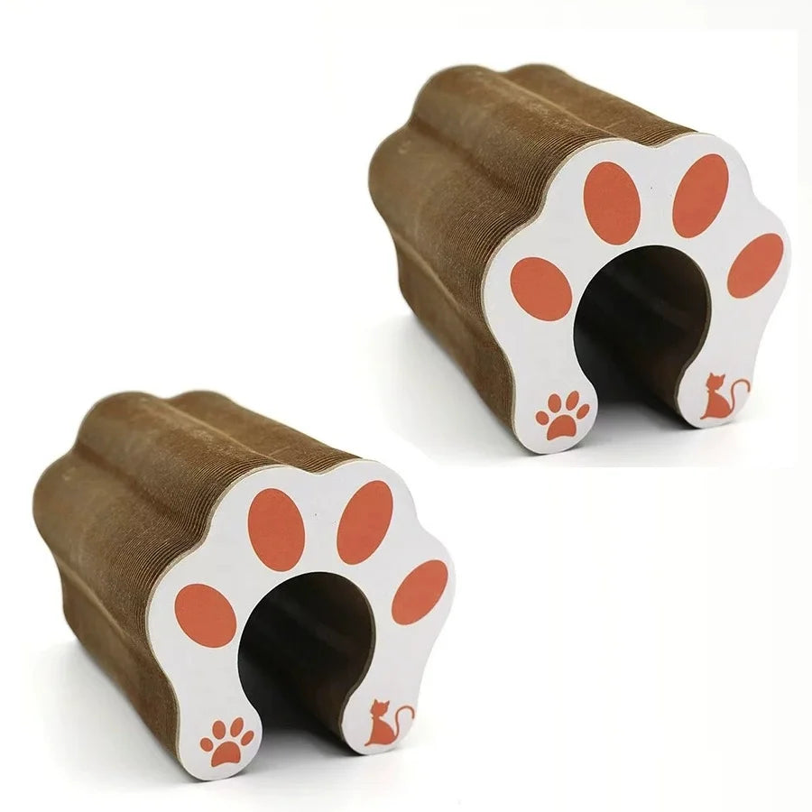 Interactive Foldable Cat Scratching Board with Play Ball - 11