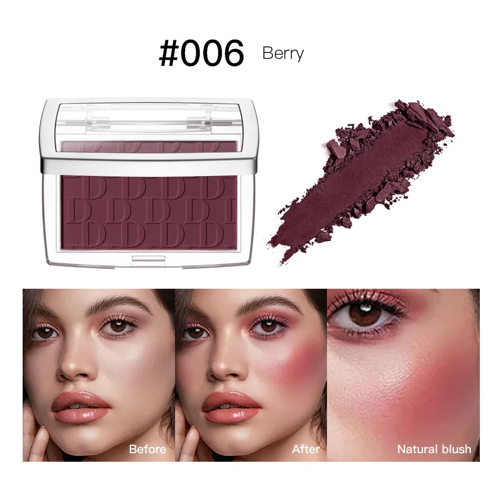 Matte Embossed Pigmented Face Blush Palette - 23