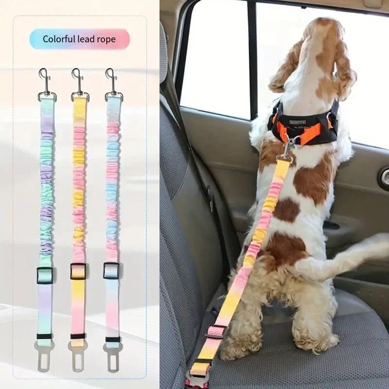 Adjustable Gradient Dog Car Safety Seat Belt - 10