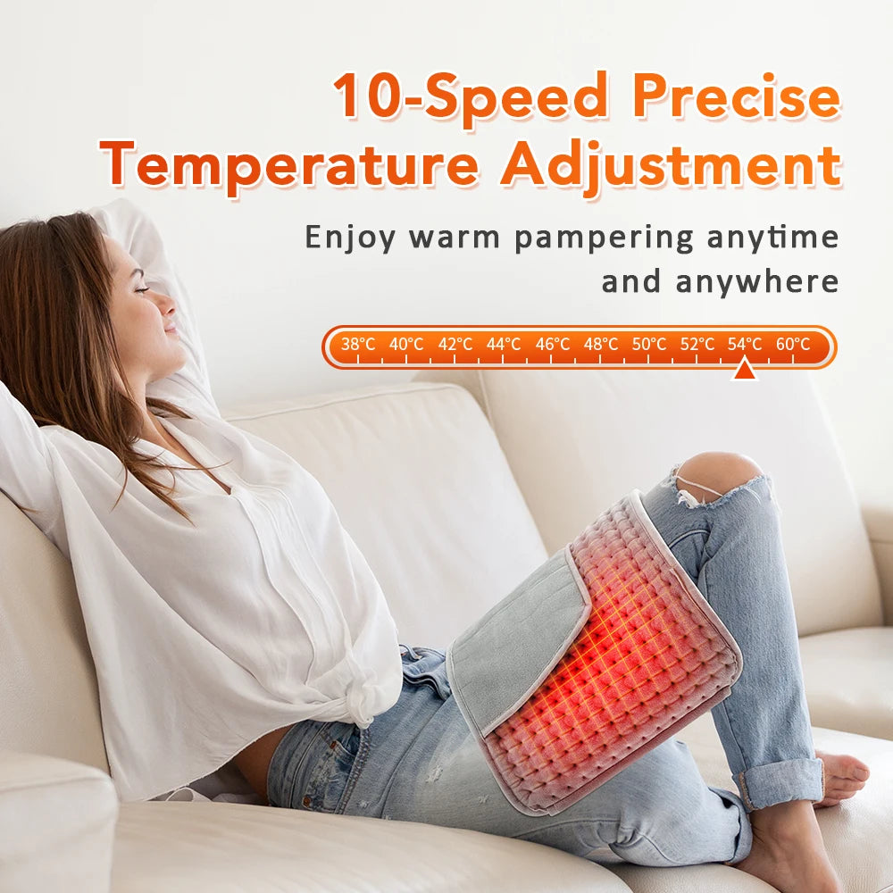 Electric Heated Waist and Back Heating Pad with Adjustable Settings - 21