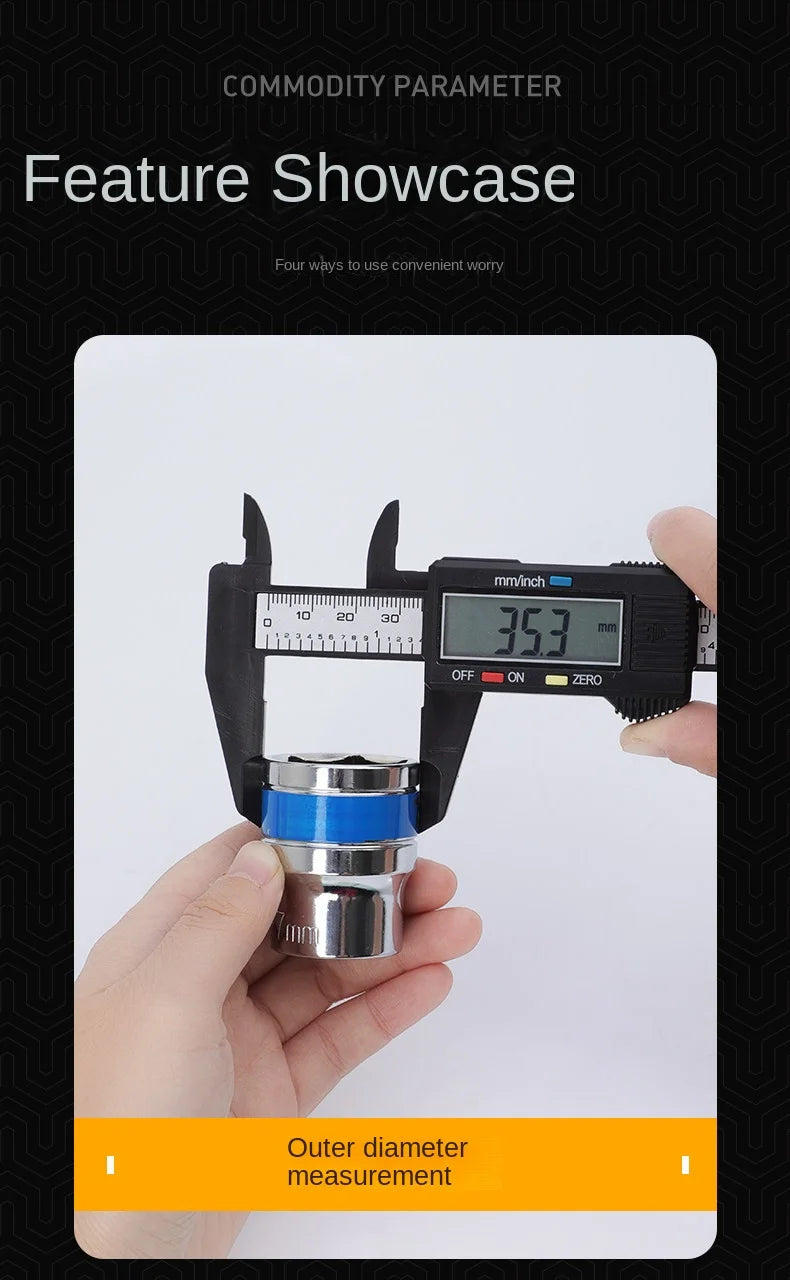 Digital Caliper Measuring Tool Carbon Fiber Vernier Gauge Micrometer
