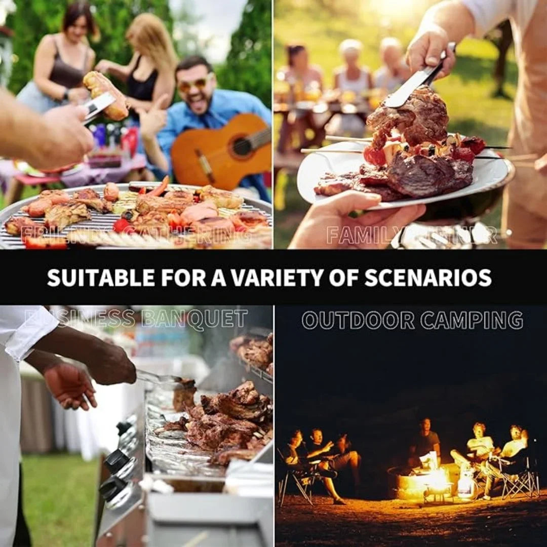 Non-Stick Barbecue Mesh Grilling Clip with Detachable Handle - 8