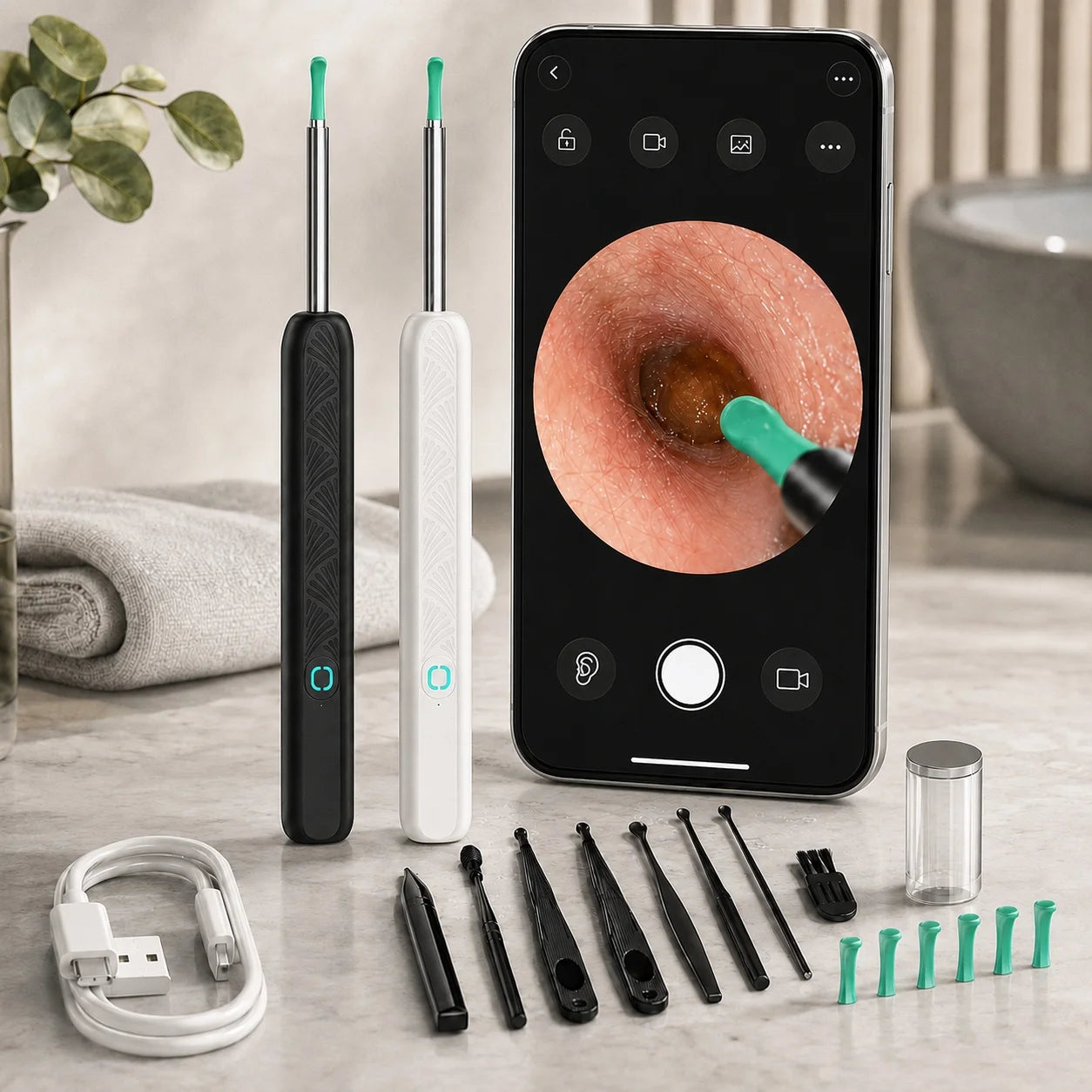 Visual Ear Wax Removal Tool with HD Camera - 1