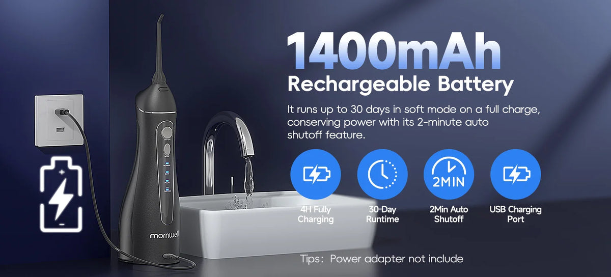 Electric Dental Care Set: Water Flosser and Rechargeable Toothbrush