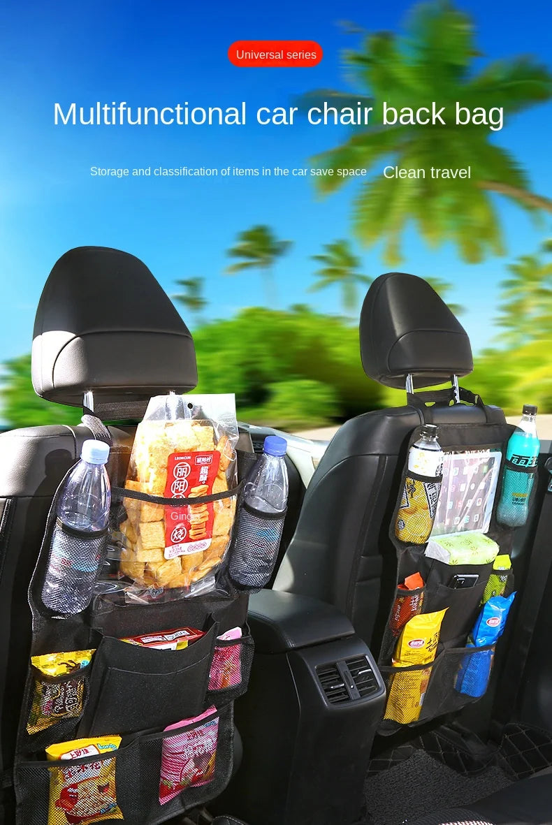 Car Backseat Organizer with Touch Screen Tablet Holder