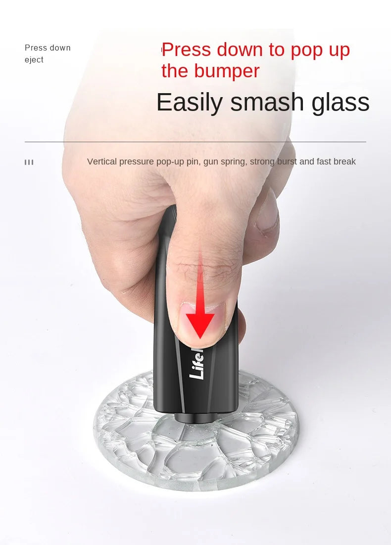 Emergency Car Window Breaker and Seat Belt Cutter Tool - 11