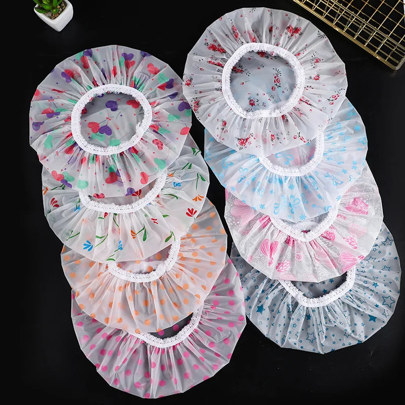 Adjustable Waterproof Shower Cap for Hair Protection