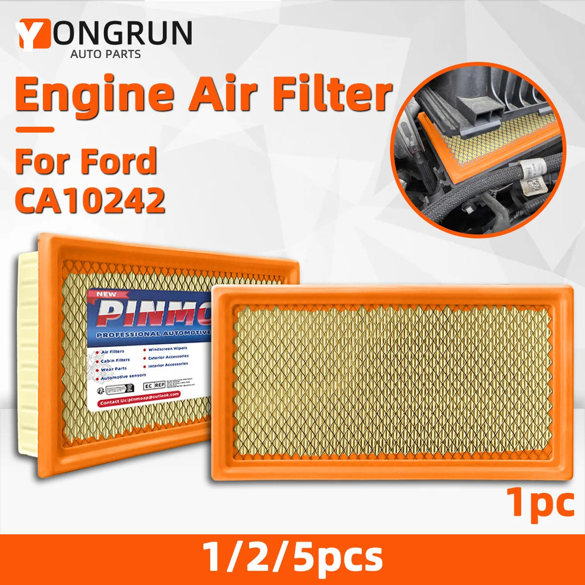 Replacement Engine Air Filter for Ford, Lincoln, and Mazda