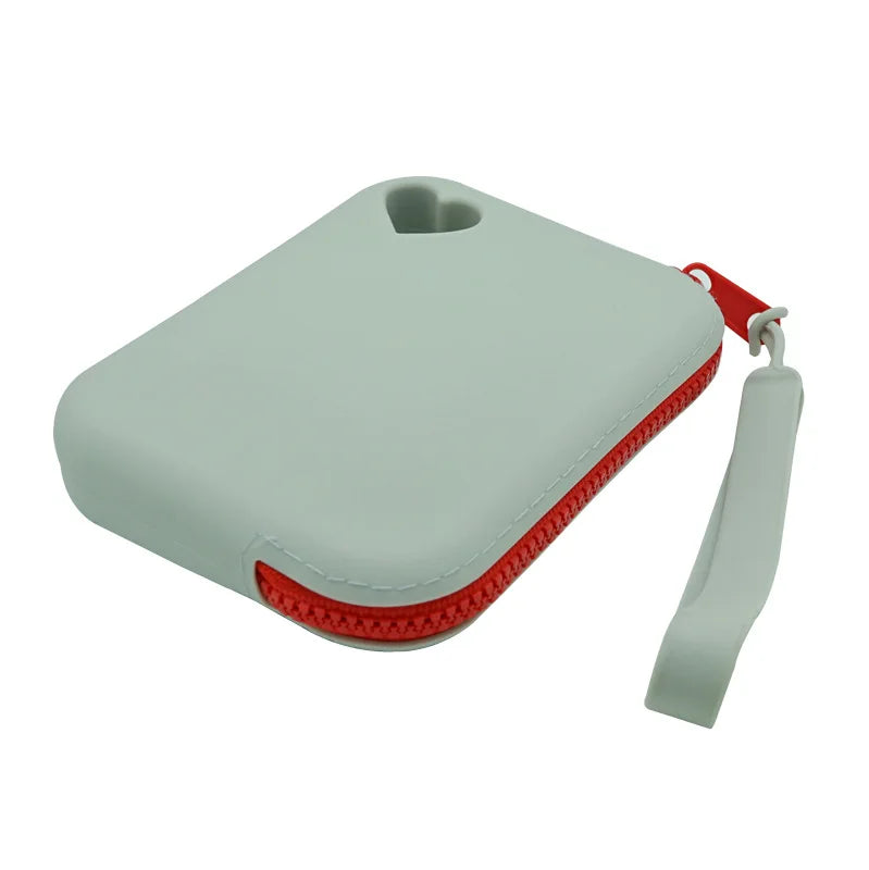 Portable Silicone Zipper Pouch for Small Accessories