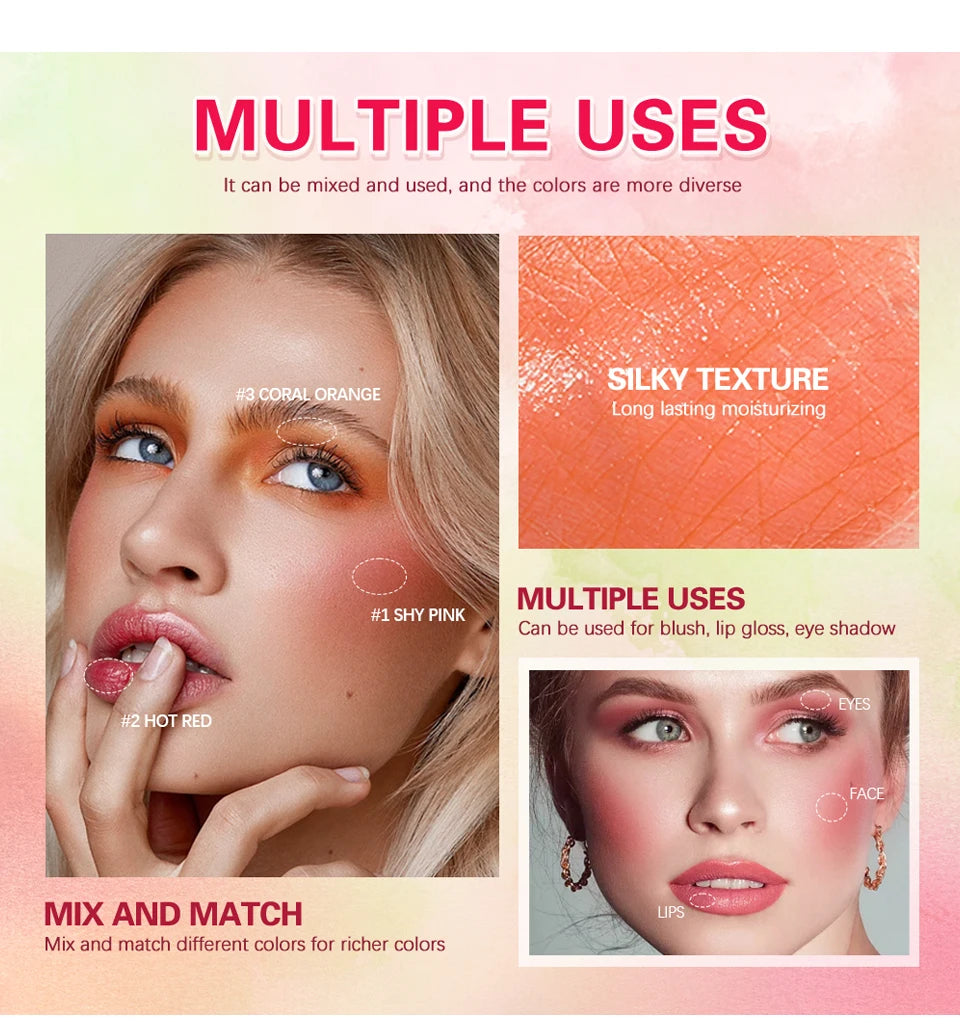 Cream Blush Stick for Lips and Cheeks - 17
