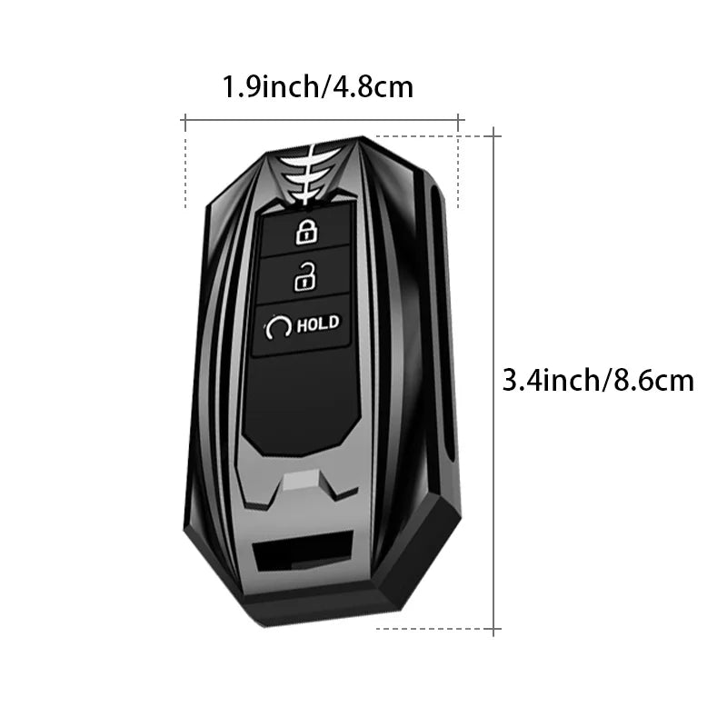 Protective Galvanized Alloy Car Key Case Cover for Honda