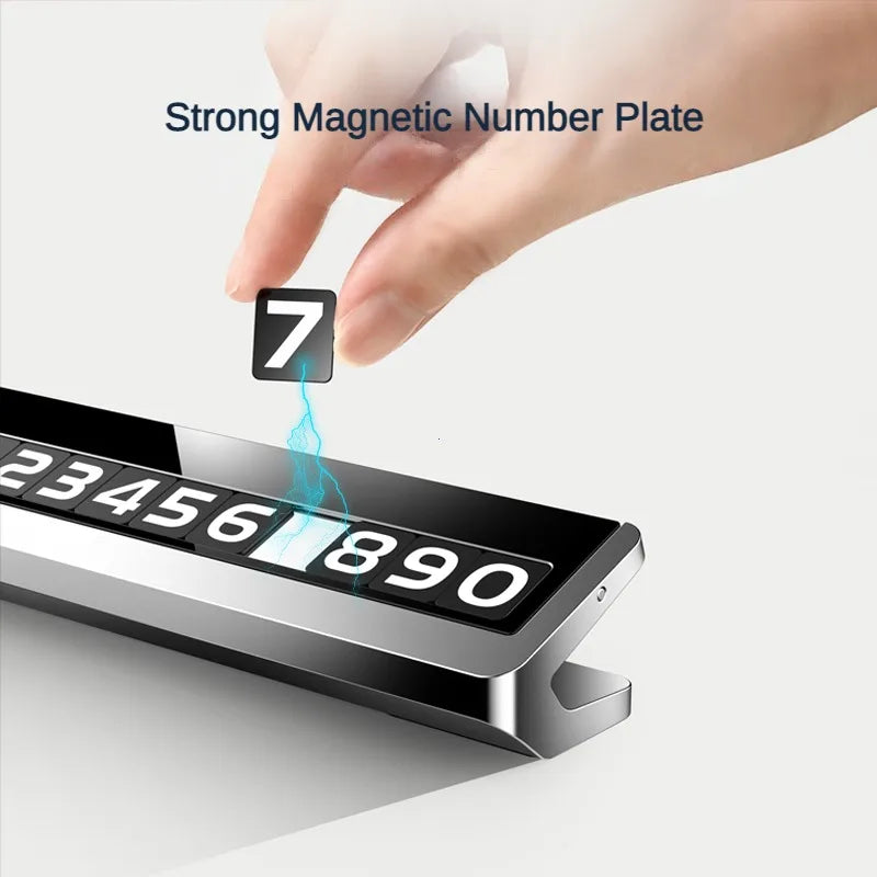 Temporary Car Parking Number Plate with Rotating Display - 5