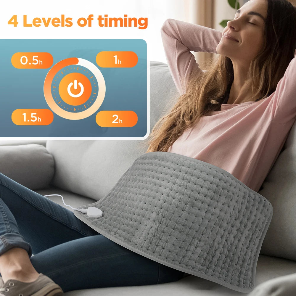 Electric Heating Pad for Back Pain and Body Relief
