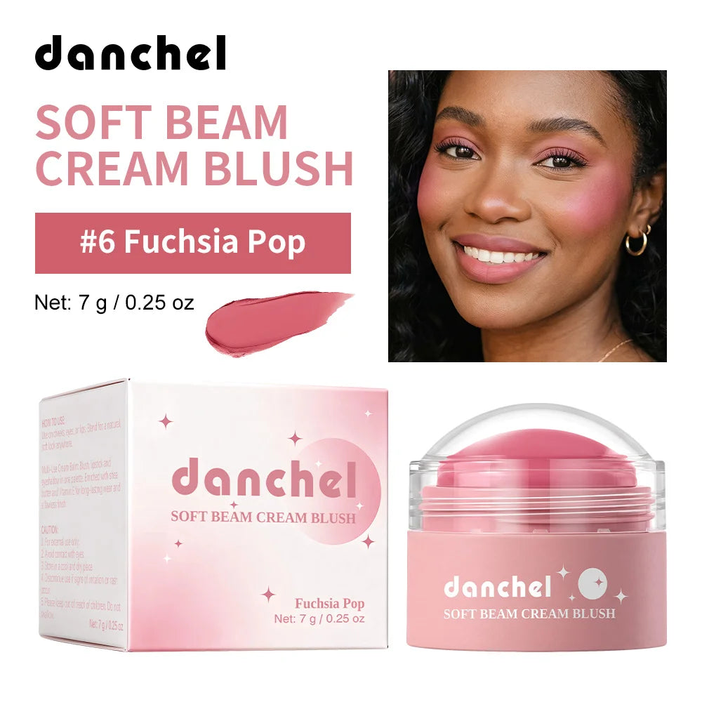 Long-Lasting Multi-Use Soft Cream Blush for Face and Lips - 24