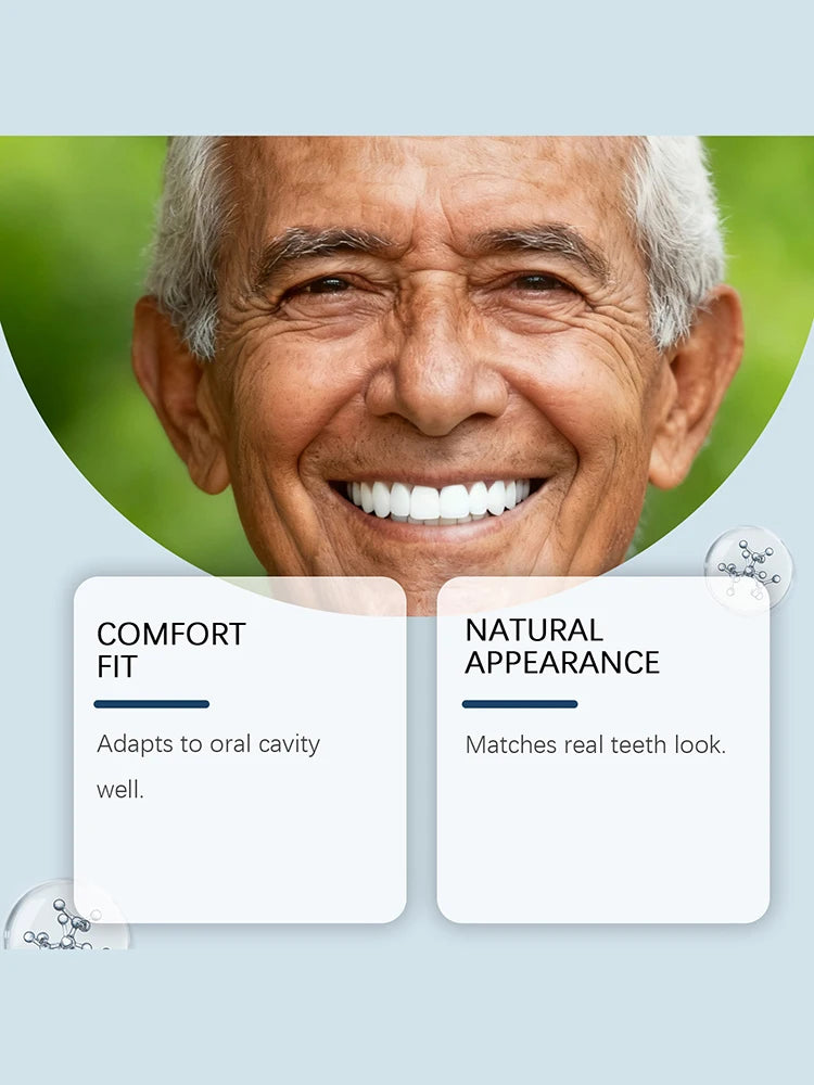 Comfortable Silicone Denture Set for Natural Smile