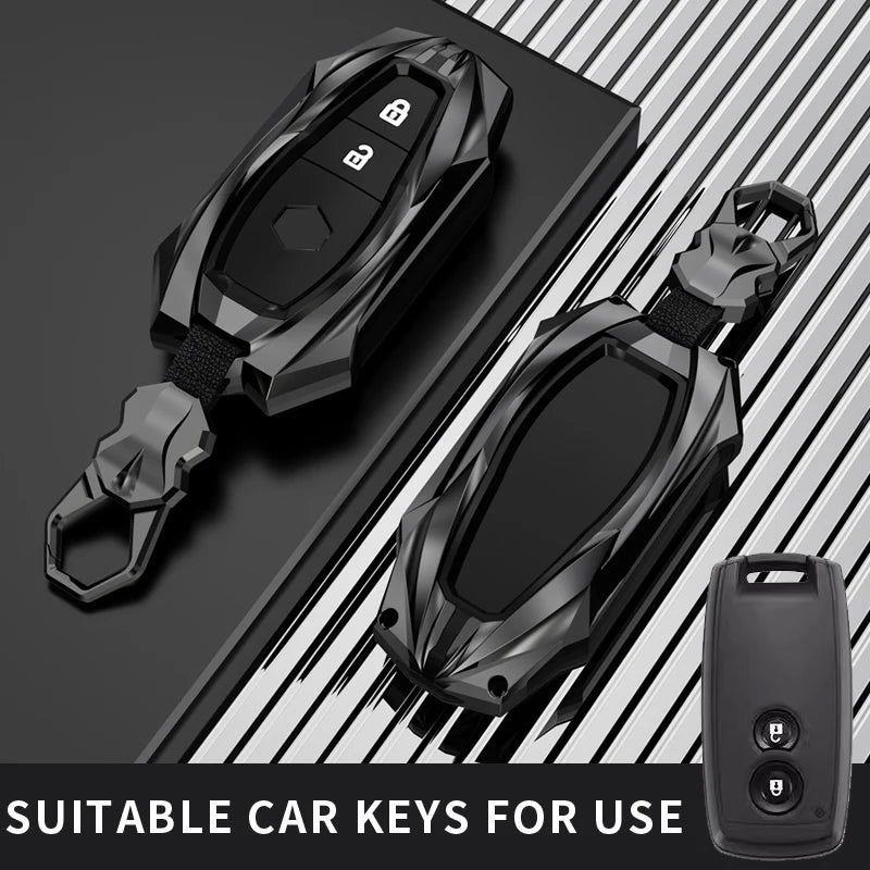 Protective Galvanized Alloy Key Fob Cover for Suzuki - 1