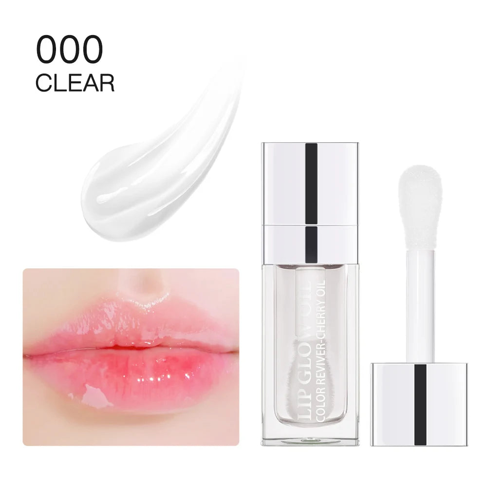 Hydrating Crystal Jelly Lip Glow Oil for Nourished Plump Lips