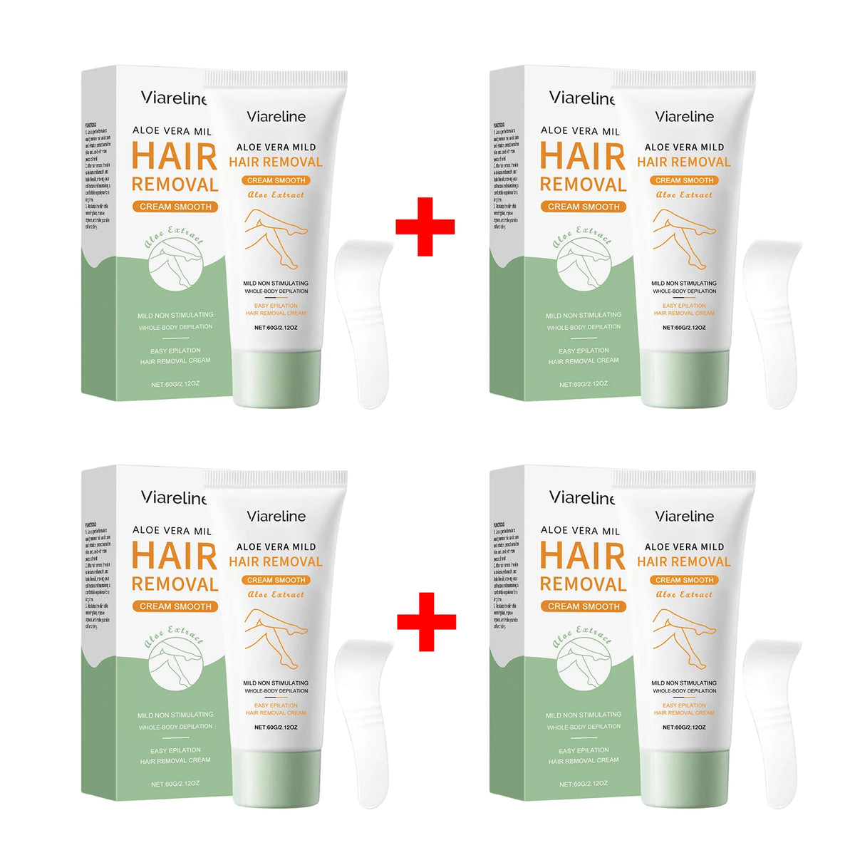 Painless Aloe Vera Whole Body Hair Removal Cream