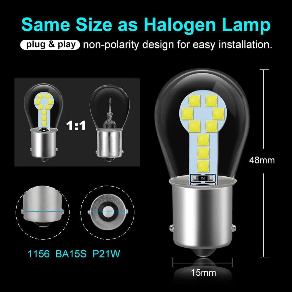 Bright LED Replacement Car Signal and Brake Light Bulb