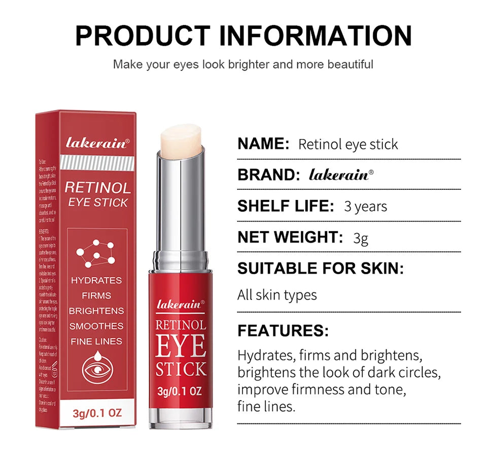 Retinol Anti-Aging Eye Stick for Dark Circles and Puffiness - 12