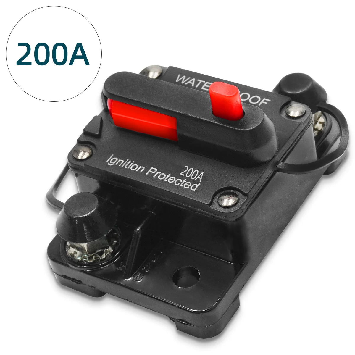 12V-48V DC Waterproof Circuit Breaker Manual Reset Fuse for Car Marine - 19
