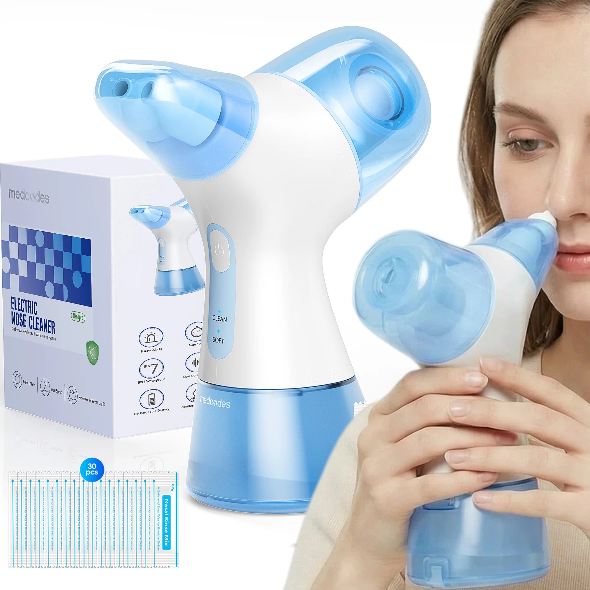 Electric Nasal Irrigation System for Sinus Relief - 1