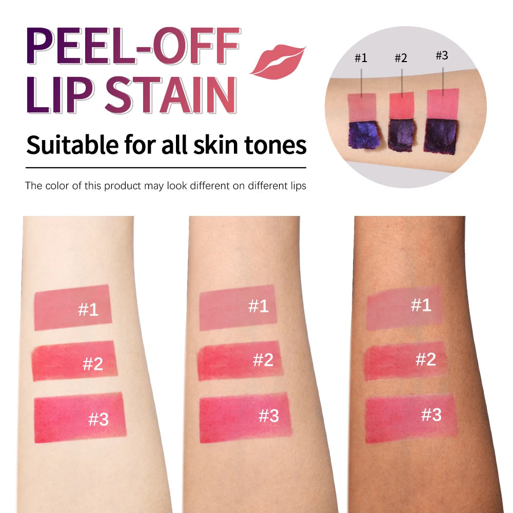 Waterproof Peel-Off Matte Liquid Lip Stain - 3