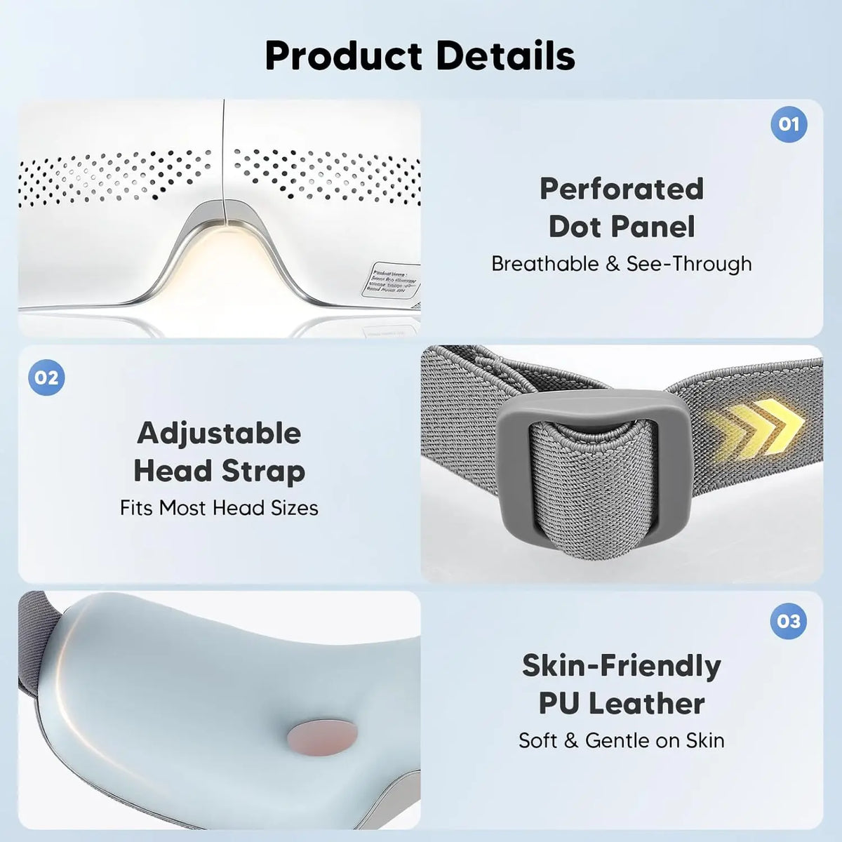4-in-1 Airbag Eye Massager for Strain Relief and Relaxation