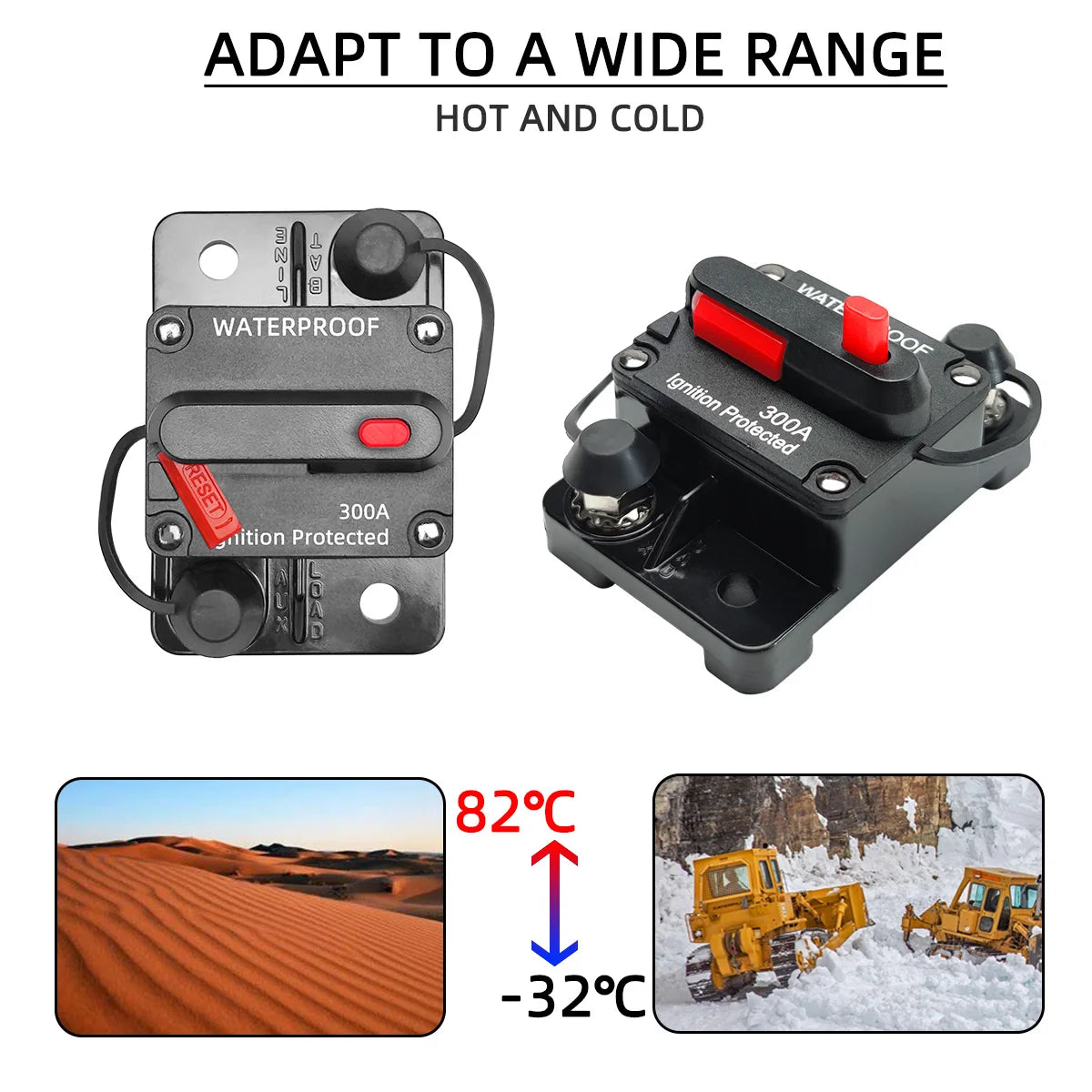 Waterproof Manual Reset Circuit Breaker for Car Audio