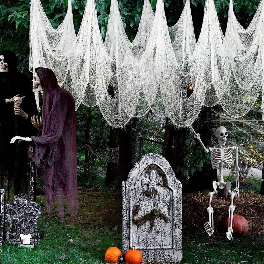 Creepy Halloween Spooky Gauze Decoration for Indoor and Outdoor Use