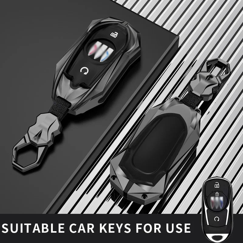 Protective Galvanized Alloy Key Fob Cover for Buick - 18