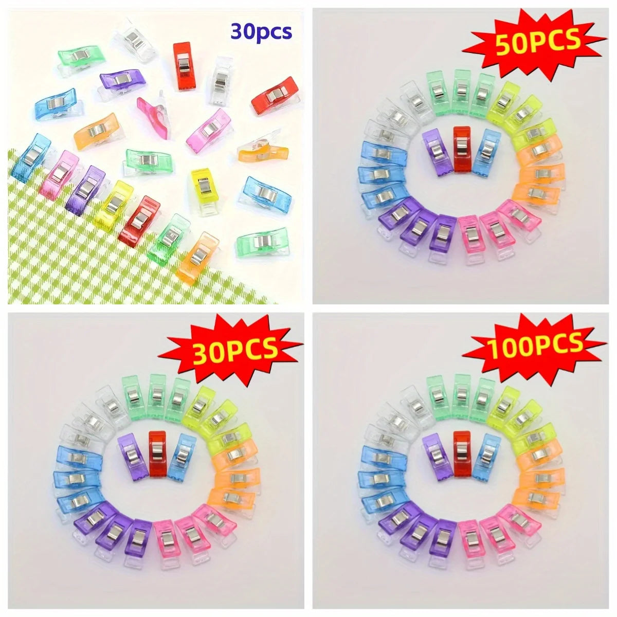 Multipurpose Sewing and Quilting Craft Clips - 1