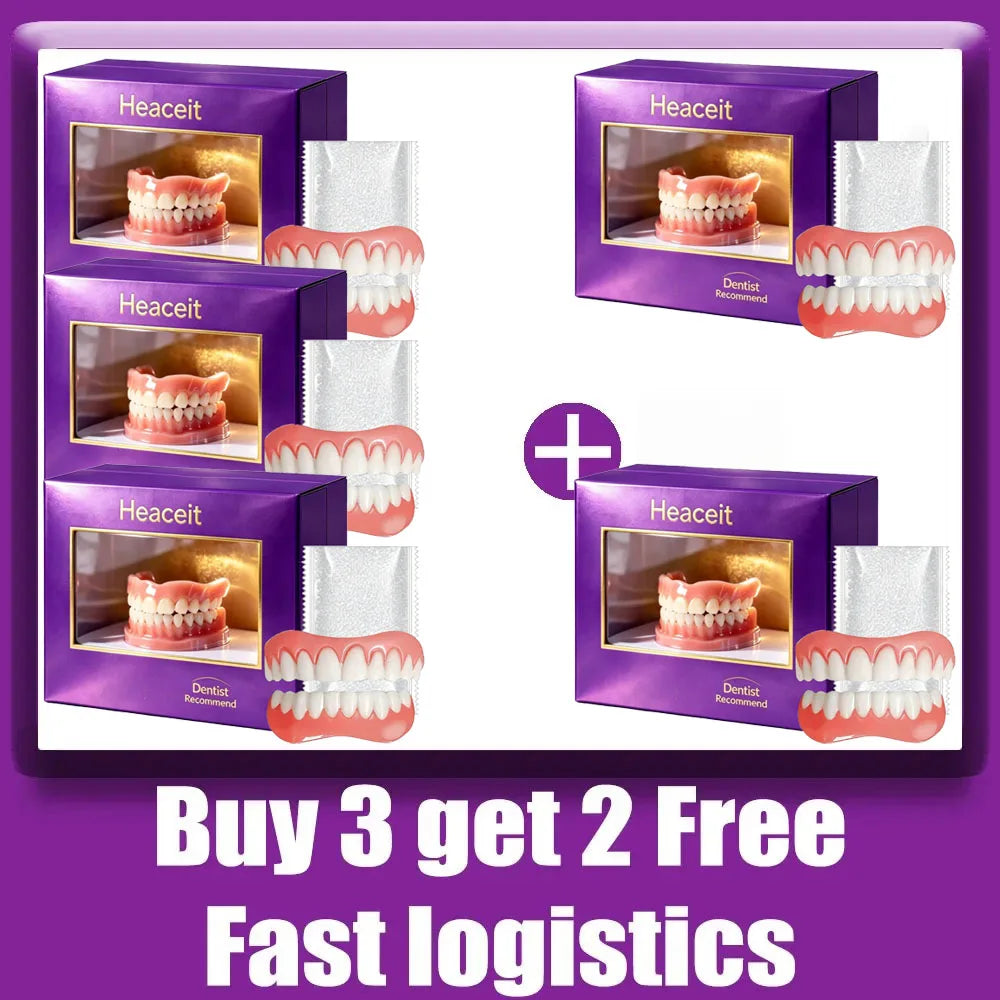 Adjustable Silicone Cosmetic Dentures for Instant Smile Beauty