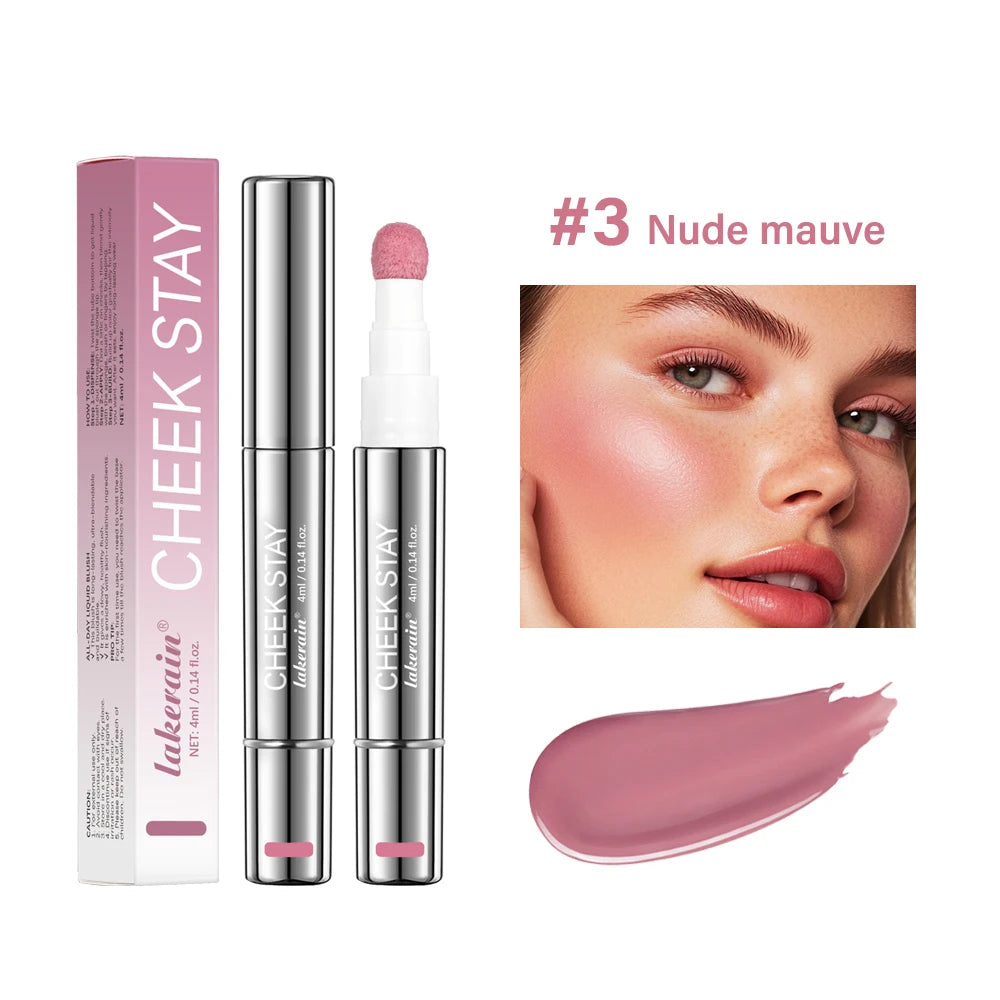 Liquid Blush Stick with Sponge Tip for Natural Cheeks - 24
