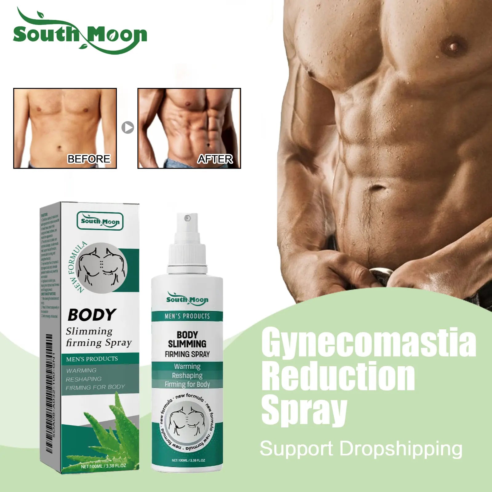 Gynecomastia Chest Tightening and Muscle Sculpting Spray - 2